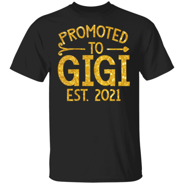 Promoted To Gigi Est 2021 tshirt