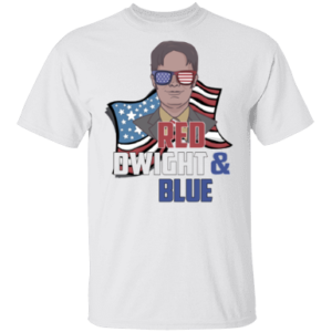Red Dwight And Blue Shirt