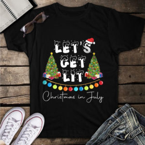 Let's Get Lit Christmas In July Shirt