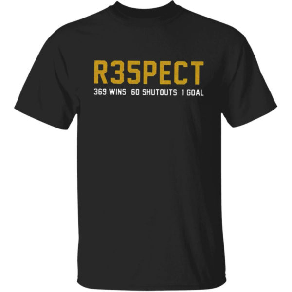 Respect 369 wins 60 shutouts 1 goal Fang Fingers SO Nashville Shirt