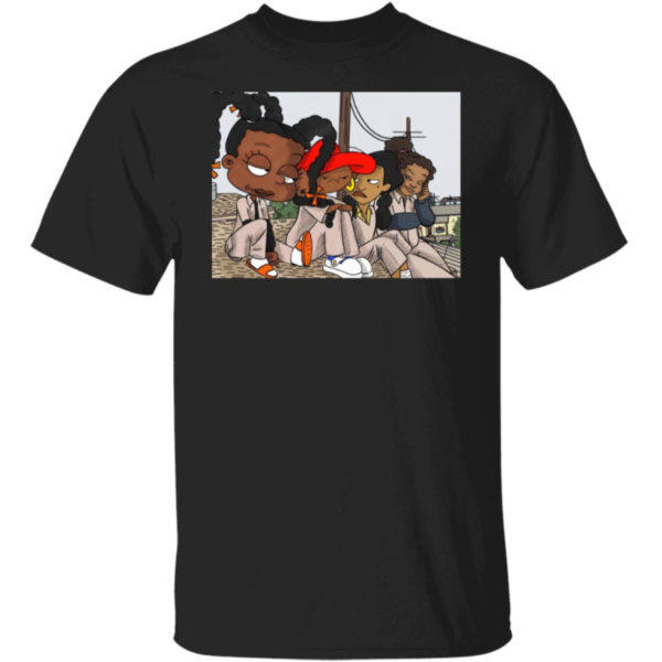 Black Cartoon Characters Set It Off Shirt