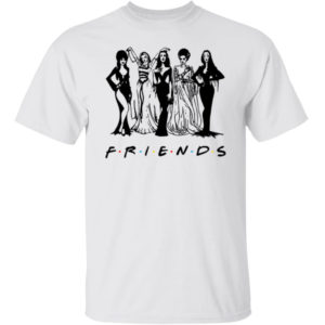 Halloween Friends Squad Goals Elvira Lily Munster Morticia Bride Of Frankenstein Shirt
