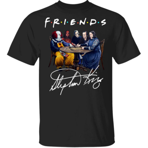 Stephen King Horror Characters Friends Signature T-shirt