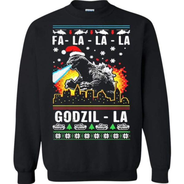 Fa La La La Godzilla Christmas Sweatshirt
