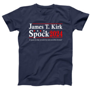 James T Kirk Spock 2024 A Captain Of A Ship No Matter His Rank Shirt