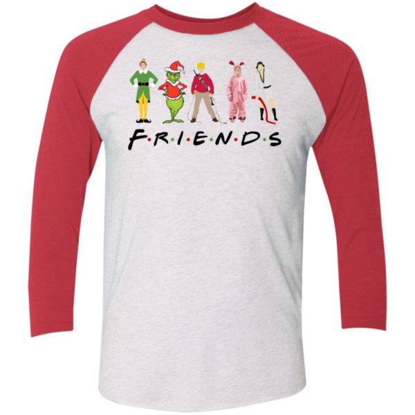 Elf Friends Christmas Sleeve Raglan Shirt