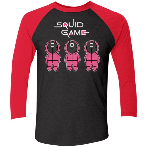 Squid Game Pink Sleeve Raglan Shirt