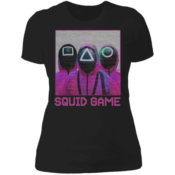 Squid Game Squad Retrowave Active Ladies Boyfriend Shirt