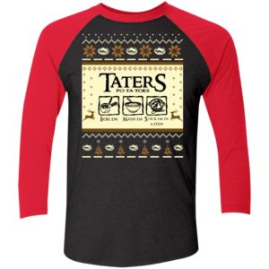 Lord Of The Rings Taters Potatoes Christmas Sleeve Raglan Shirt