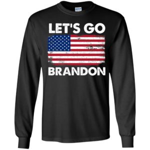 Let's Go Brandon American Flag Retro Long Sleeve Shirt