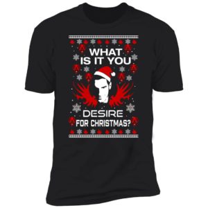 Lucifer What Is It You Desire For Christmas Premium SS T-Shirt
