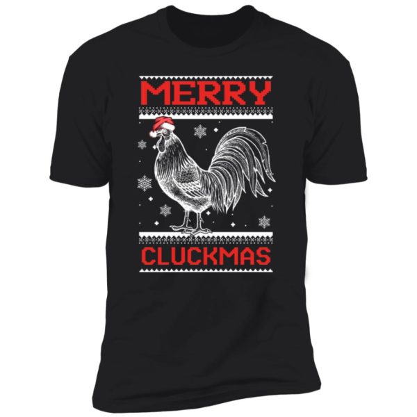 Merry Cluckmas Christmas Premium SS T-Shirt