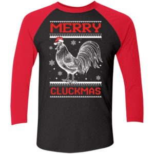 Merry Cluckmas Christmas Sleeve Raglan Shirt
