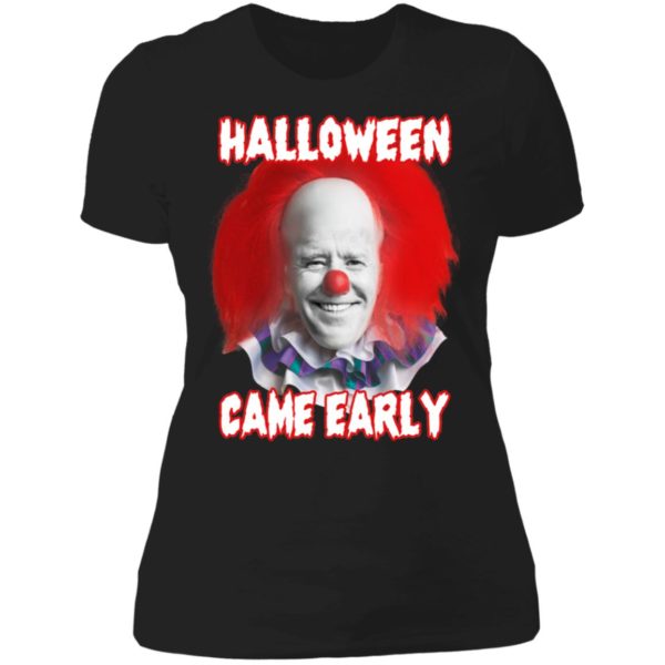 Biden Halloween Came Early Ladies Boyfriend Shirt
