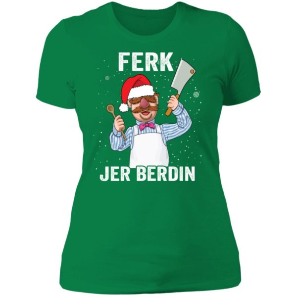 Ferk Jer Berdin Christmas Ladies Boyfriend Shirt