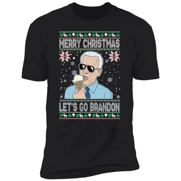Biden Merry Christmas Let's Go Brandon Premium SS T-Shirt