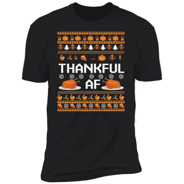Turkey Thankful At Thanksgiving Christmas Premium SS T-Shirt