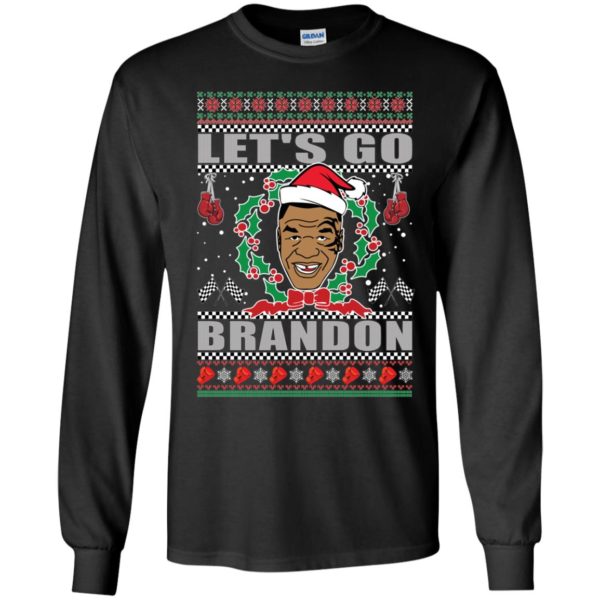 Mike Tyson Let's Go Brandon Christmas Long Sleeve Shirt
