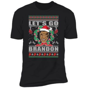 Mike Tyson Let's Go Brandon Christmas Premium SS T-Shirt