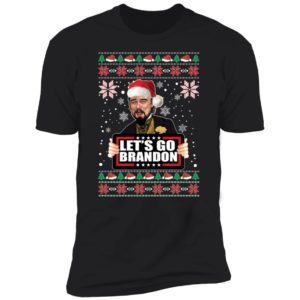Leonardo Dicaprio Laughing Let's Go Brandon Christmas Premium SS T-Shirt