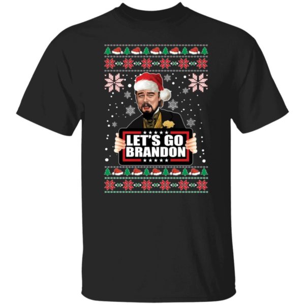 Leonardo Dicaprio Laughing Let's Go Brandon Christmas Shirt