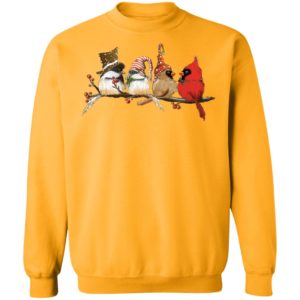 Cardinals Chickadees Christmas Sweatshirt