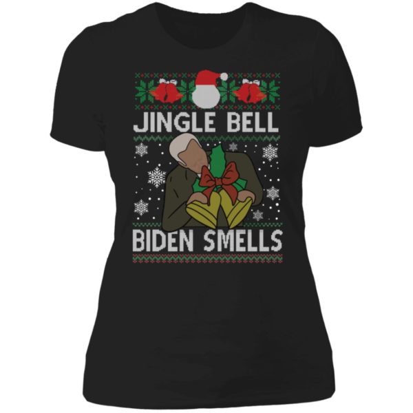 Jingle Bells Biden Smells Christmas Ladies Boyfriend Shirt