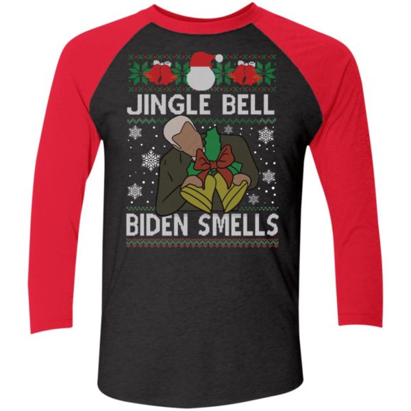 Jingle Bells Biden Smells Christmas Sleeve Raglan Shirt