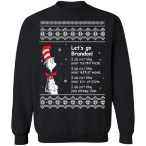 Dr Seuss Let's Go Brandon Christmas Sweatshirt