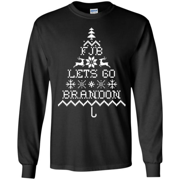 FJB Let's Go Brandon Christmas Tree Long Sleeve Shirt