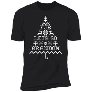 FJB Let's Go Brandon Christmas Tree Premium SS T-Shirt