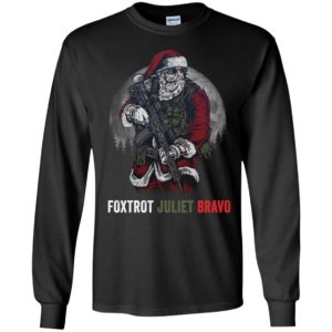 Foxtrot Juliet Bravo Santa Christmas Long Sleeve Shirt