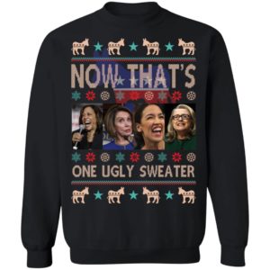 Harris Nancy Pelosi AOC Hillary Clinton Now That's One Ugly Sweater