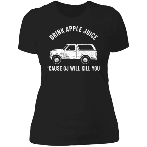 Ronny Doitche Drink Apple Juice Ladies Boyfriend Shirt