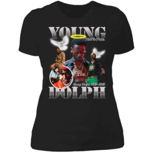 Young Dolph Rest In Peace 1985 - 2021 Ladies Boyfriend Shirt
