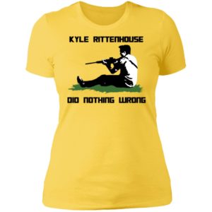 Kyle Rittenhouse Did Nothing Wrong Ladies Boyfriend Shirt