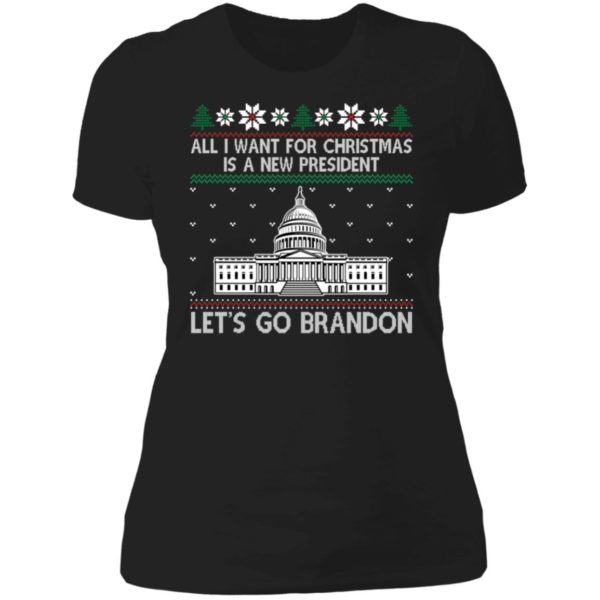 All I Want For Christmas Is A New President Let's Go Brandon Shirt