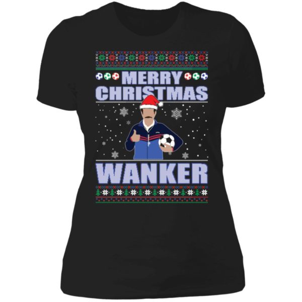 Ted Merry Christmas Wanker Ladies Boyfriend Shirt