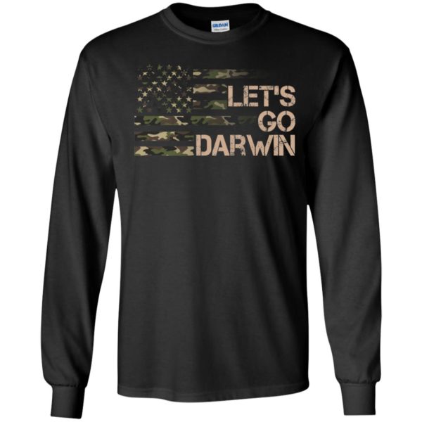 Let's Go Darwin Camo Flag Long Sleeve Shirt