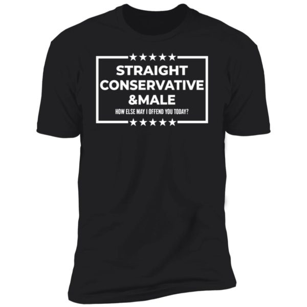 Straight Conservative Male How Else May I Offend You Today Premium SS T-Shirt