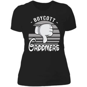 Boycott Groomers Ladies Boyfriend Shirt