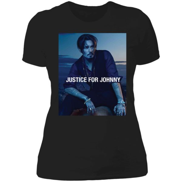 Justice For Johnny Depp Ladies Boyfriend Shirt