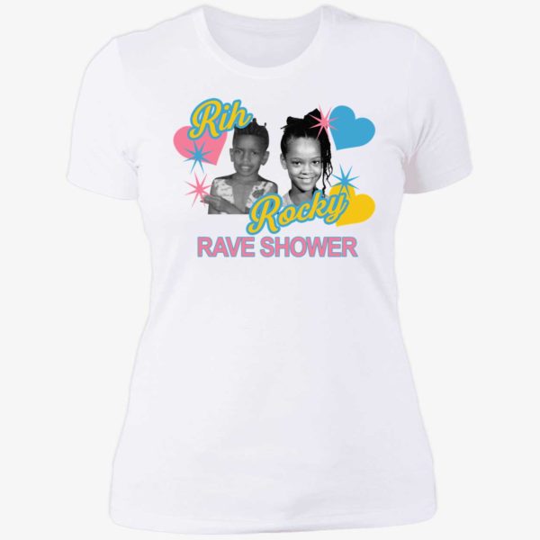 Rihanna Rocky Rave Shower Ladies Boyfriend Shirt