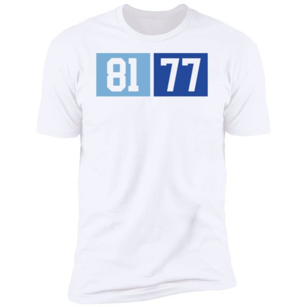 North Carolina Tar Heels 81 77 Premium SS T-Shirt