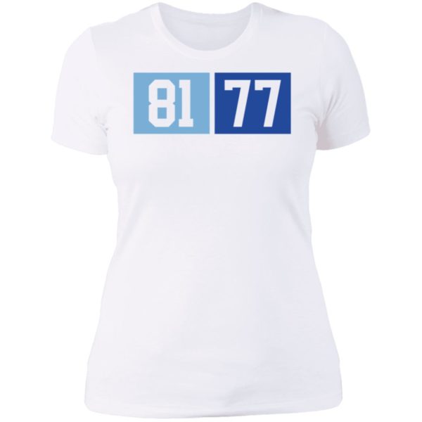 North Carolina Tar Heels 81 77 Ladies Boyfriend Shirt