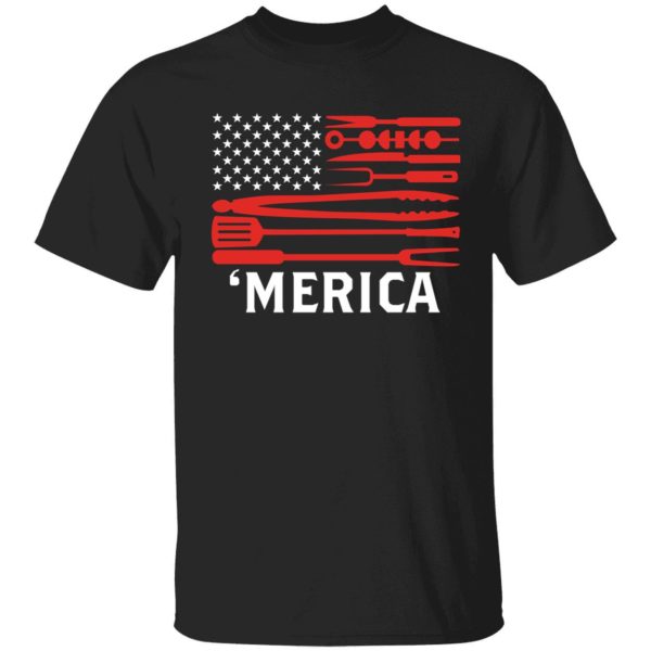 Merica BBQ Flag Shirt