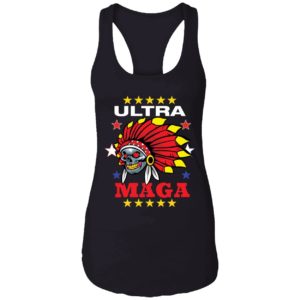 Skull Wearing Indian Headdress Ultra Maga Shirt 7 1