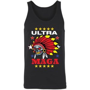 Skull Wearing Indian Headdress Ultra Maga Shirt 8 1