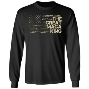 The Great Maga King Camo Flag Long Sleeve Shirt