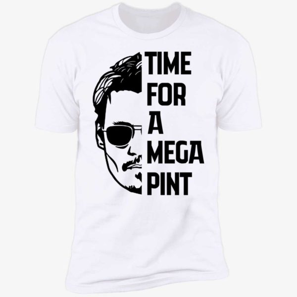 Time For A Mega Pint Johnny Depp Premium SS T-Shirt